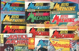 Justice Machine Comic Book Lot-Comico, Noble-1980&#39;s-Total of 37 high grade co... - £52.82 GBP