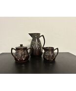 VTG Brown Betty Hand Painted Japanese Redware Coffee Tea Set Present Gif... - $459.21 MXN