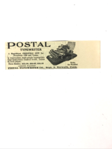 1907 Postal Typewriter Company Original Christmas Print Ad. Norwalk, Conn. - $19.03