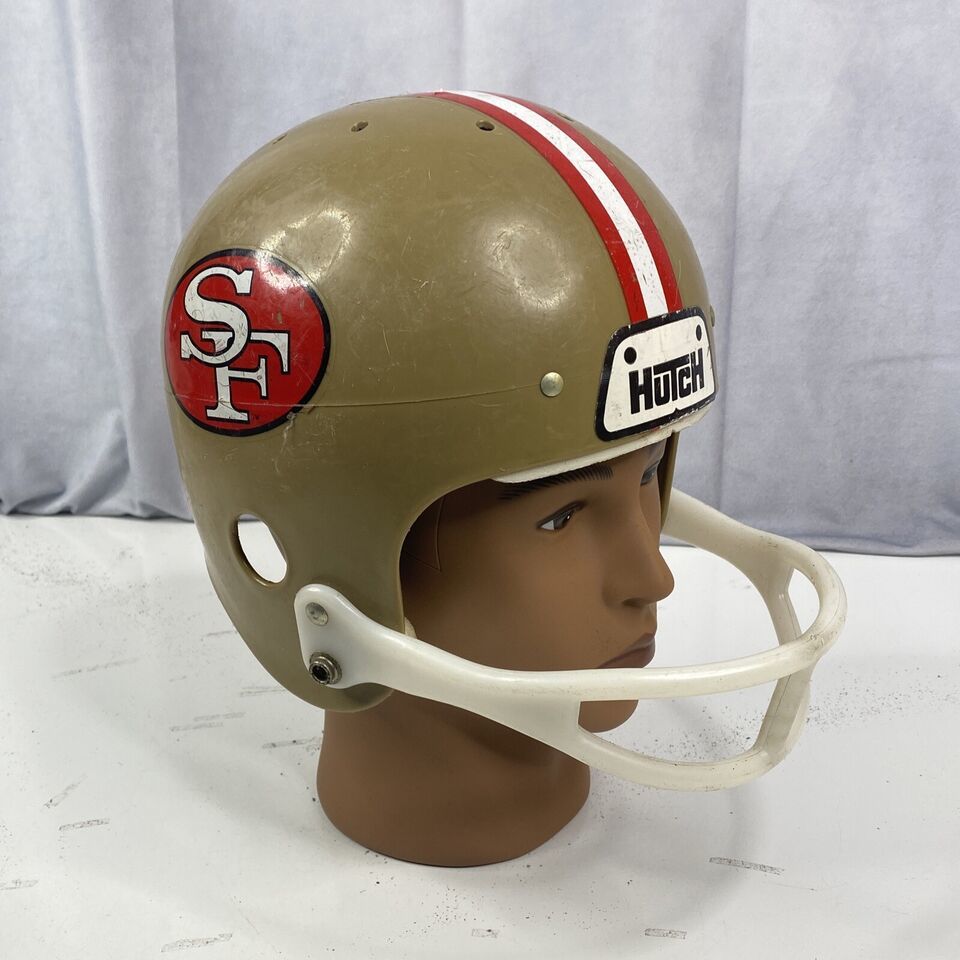 VINTAGE 1970's HUTCH SAN FRANCISCO 49ERS NFL REPLICA HELMET - $46.39
