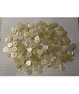 Vintage lot of Sewing Buttons - Large Mix of Translucent Rounds #6 - £15.66 GBP