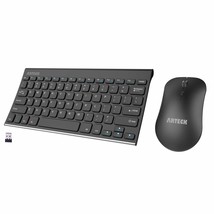 2.4G Wireless Keyboard And Mouse Combo Ultra Compact Slim Stainless Fu - £53.46 GBP