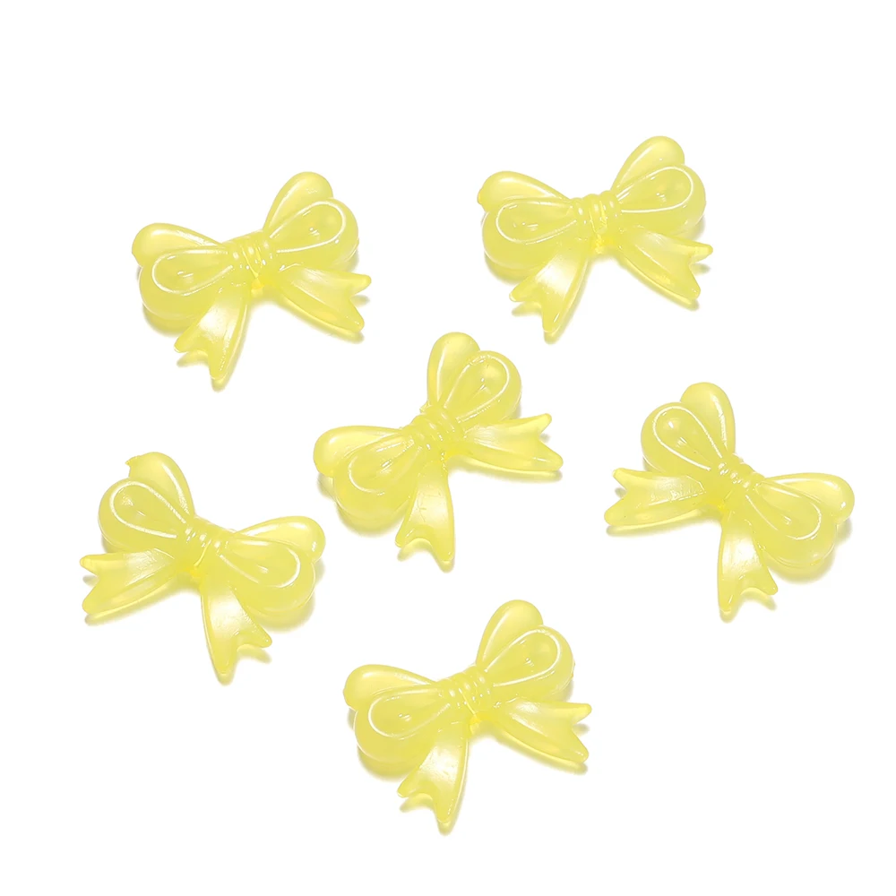 30Pcs/Lot 14x18mm Bowknot Transparent Bow Spacer Beads Earrings Making -... - $1.72