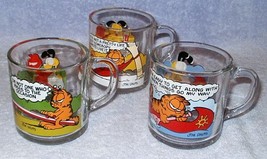 Vintage 1978 McDonalds Garfield Odie Glass Cups Jim Davis - $11.95