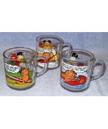 Vintage 1978 McDonalds Garfield Odie Glass Cups Jim Davis - $16.39 CAD