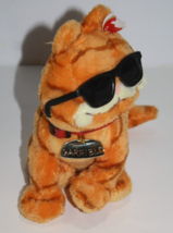 Ty Beanie Baby COOL CAT Garfield the Movie Soft Toy Plush Sunglasses Col... - $10.40