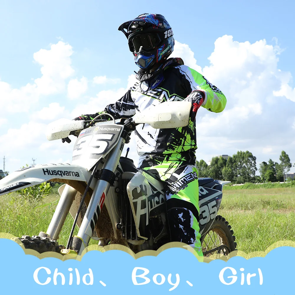 Motocross Jersey and Pants child children&#39;s clothing big boy girl kid Motorcycle - £98.89 GBP