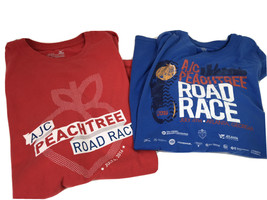 2016 AJC Peachtree Road Race Runner T Shirt + Volunteer T-shirt -Mizuno ... - £19.46 GBP