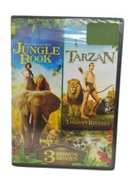 The Jungle Book, Tarzan: Includes 3 Bonus Movies (DVD, 2016) NEW - £6.88 GBP