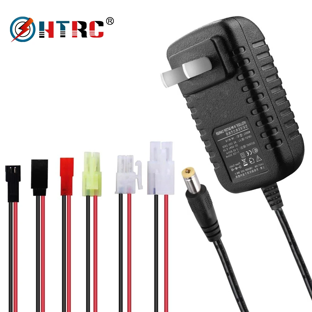 Smart Nimh Nicd Charger RC Charger With 6 Connectors Mini TamiyaFor 2-10s - £14.09 GBP
