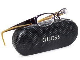 Guess Women's Eyeglasses GU1417 PUR Purple Honey Half Rim Frame  51[]17 135 Case - £27.74 GBP