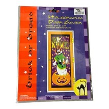 Vintage Midwestern Home Halloween Holographic Door Cover Ghost Spray Pai... - $186.21 MXN