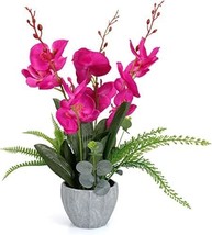 Present Orchid Bonsai Artificial Flowers Fake Flowers Arrangements for Home Deco - £38.32 GBP