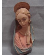 Beautiful 4 1/2 &quot; x 2&quot; Blessed Virgin Mary  Wall Plaque Made in Italy - £11.66 GBP