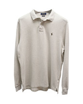 Polo By Ralph Lauren Long Sleeve Polo Shirt In Cotton Men Beige Xl - $100.70