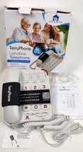 Acenis TerryPhone Big Button Telephone Handset White Landline - £11.19 GBP