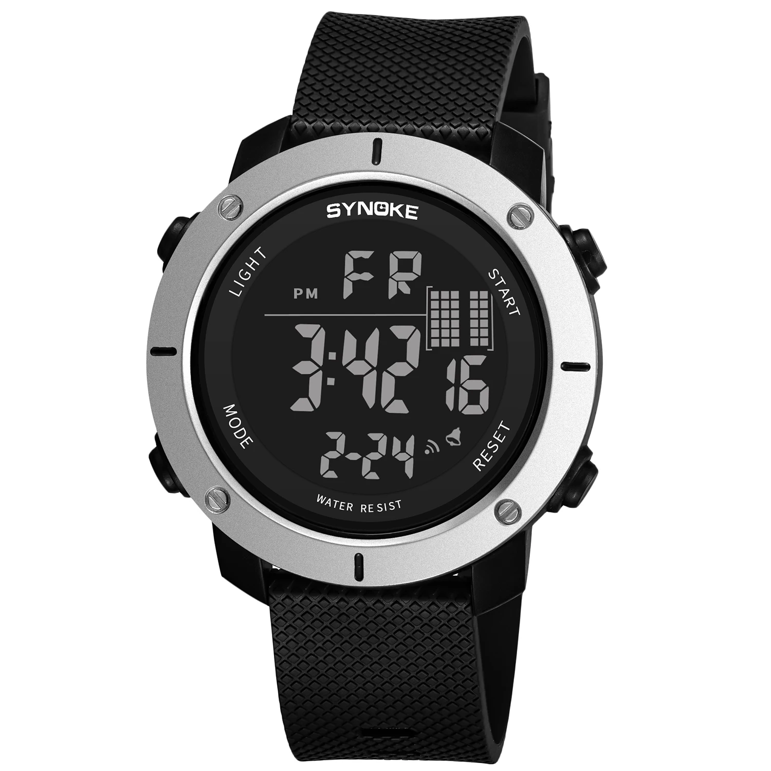 SYNOKE Watch Men Digital Electronic 5BAR Waterproof Swimming  Watch  LED   Mascu - £55.55 GBP