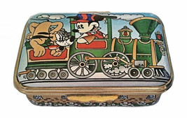 Halcyon Days Disney Mickey Character Train  LE 500 English Enamels Box - £155.87 GBP