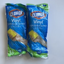 Clorox Disposable Vinyl Gloves, Latex Free, 12 Count Pack, Large - 2 Pack - £5.76 GBP