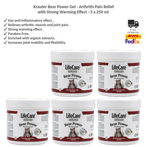 LifeCare Krauter Bear Power Gel Arthritis Pain Relief - Warming Effect 5x250ml - £76.87 GBP