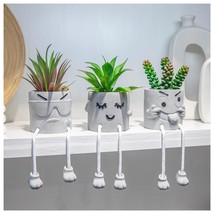 3Pcs Cute Artificial Plants Office Decor For Women And Men, Small Fake Plants De - £36.37 GBP