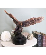 Wings of Glory Heraldic Bald Eagle Swooping Fiercely At Prey Figurine Wi... - $77.41 CAD