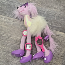 Barbie Pet Plush Poseable Plush Purple Puppy Dog Shoes Rings Purse 2001 Mattel - $19.75
