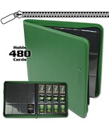 BCW Z-Folio LX Zipper Portfolio Green 12 Pocket Playset Album by BCW - $61.72 CAD
