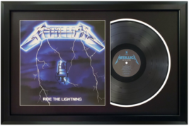 Metallica &quot;Ride the Lightning&quot; Original Record Professionally Framed Dis... - $199.00