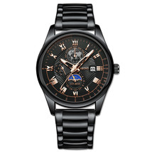 Binbang Business Belt Watch Men&#39;s Quartz Watch Waterproof Famous Watch Men&#39;s Wat - £27.97 GBP