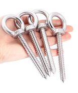 5&quot; Heavy Duty M10 Eye Hooks, 700LBS Capacity, 4-Pack for Indoor/Outdoor Use - $20.30
