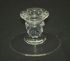 Old Vintage American Clear by Fostoria Single Light Candlestick Early Am... - £15.85 GBP