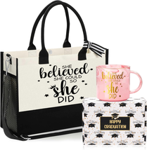 Inspirational Graduation Gift for Friends Female Class of 2024 Gift for Her Tote - £23.35 GBP