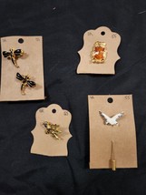 Lot of 5 Unique Brooches Pins. Owl, Birds, Dragon Fly.  So Nice. - $25.79 CAD