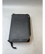 HOLY BIBLE KJV THE OXFORD Illustrated Leather pocket size INDEXED VTG I - $29.69