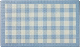 Anti-Fatigue PVC Kitchen Floor Mat (18&quot;x30&quot;) BUFFALO CHECK, BLUE &amp; OFF W... - £19.48 GBP