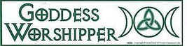 Goddess Worshipper Bumper Sticker - £16.93 GBP