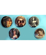 MADONNA 1984 PINBACK BUTTONS 5 DIFFERENT near MINT - £15.97 GBP