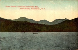 Keene Valley NY Adirondacks Gothics &amp; Upper Ausable Lakes 1911 DB Postca... - $4.95