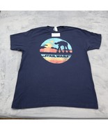 Star Wars Shirt Mens L Blue Tultex At At Retro Circle Short Sleeve Pullover - $25.51 CAD