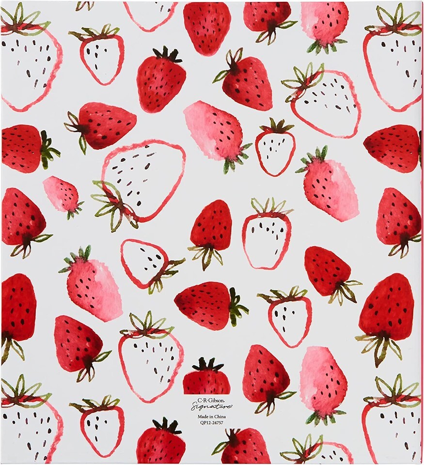 Strawberry Fields Recipe Book 3-Ring Card Pocket Binder 9 x 9.4 L" Item image 3