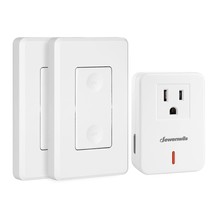 Wireless Remote Wall Switch And Outlet, Plug In Remote Control Outlet Li... - £24.29 GBP