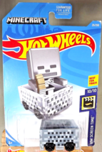 2019 Hot Wheels #25 HW Screen Time-Minecraft 10/10 MINECART Gray w/Black AD Sp - £5.83 GBP