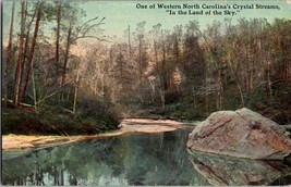 One of Western North Carolina&#39;s Crystal Streams  Vintage Postcard   (C3) - £4.65 GBP