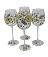 Lenox Butterfly Meadow Hand Painted Wine Glass Set of 4 Ladybug Flowers - €41,98 EUR