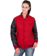 Women&#39;s Red &amp; Black Motorcycle Jacket - $119.99