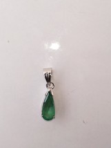 Emerald Pendant for women in 925 Sterling Silver - £100.72 GBP