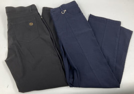 2 UR Rebel Womens Navy Black Pants Slacks Size 4 Style 5302R  Rayon Nylo... - $47.03