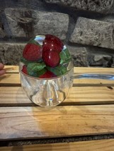 Vtg Retro Jam Pot Raspberries Jar Acrylic Lucite Stokes Perspex - $32.00