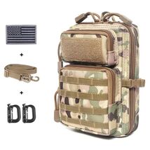 Tactical Molle Compact EDC Tool Pouch Bag US Flag Patch CP Mini Utility - $11.10 CAD